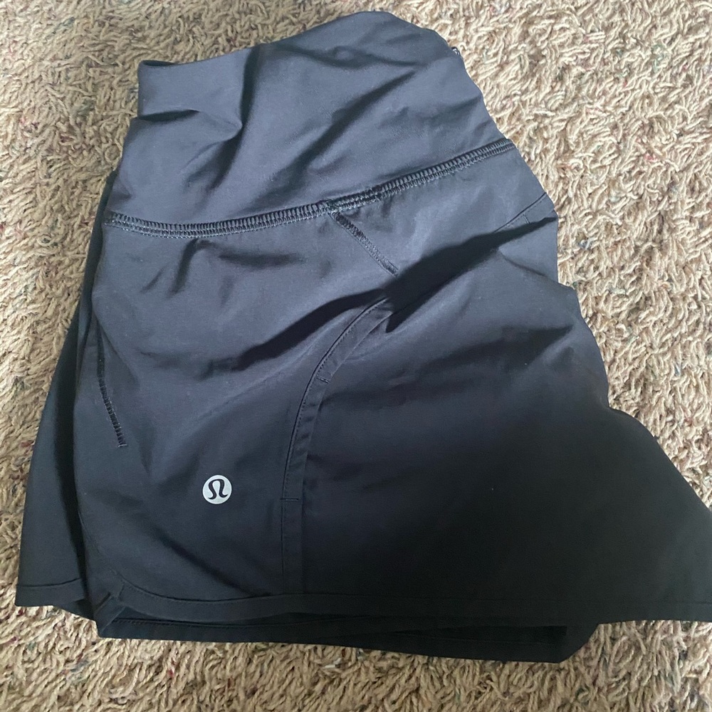 Black lulu lemon shorts